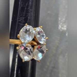Gold plated high grade cz ring, as is no returns ! Wearable